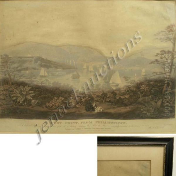 West Point From Phillipstown Oil Painting by William James Bennett