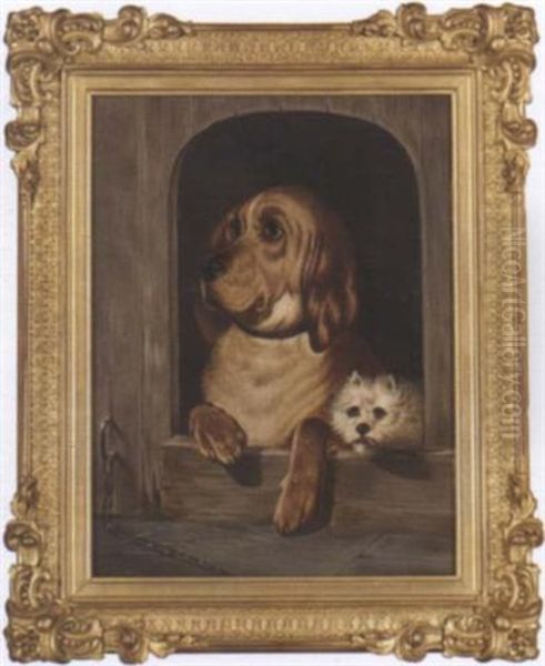 Dignity And Impudence Oil Painting by Edwin (of Bath) Loder