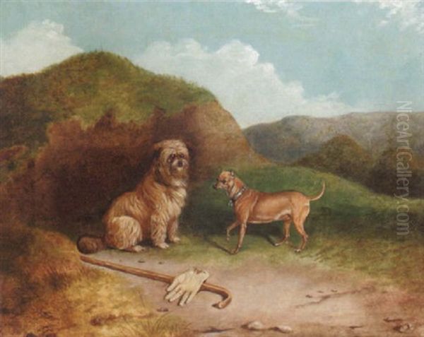 Waiting For Their Master Oil Painting by James (of Bath) Loder