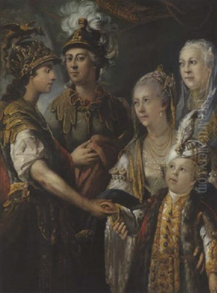 Portrait D'une Famille Princiere Oil Painting by Matthaeus Loder