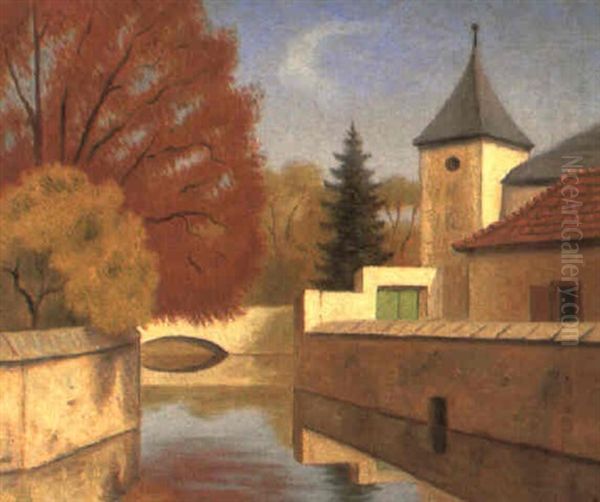 Kottingbrunn Oil Painting by Alfred Loeb