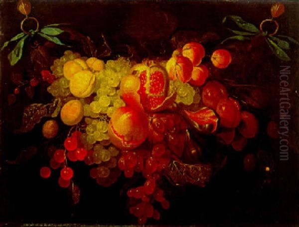 Guirlande De Fruits Oil Painting by Harmen Loeding