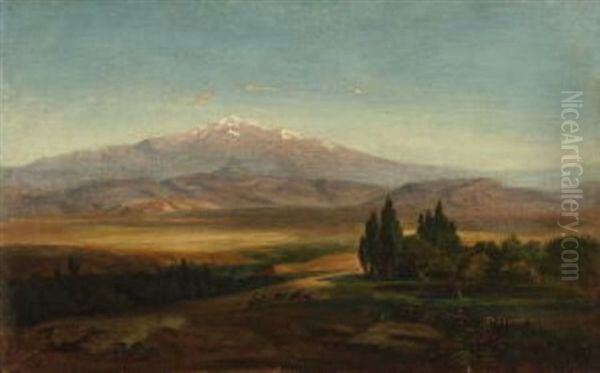 Antilibanon Oil Painting by August Loeffler