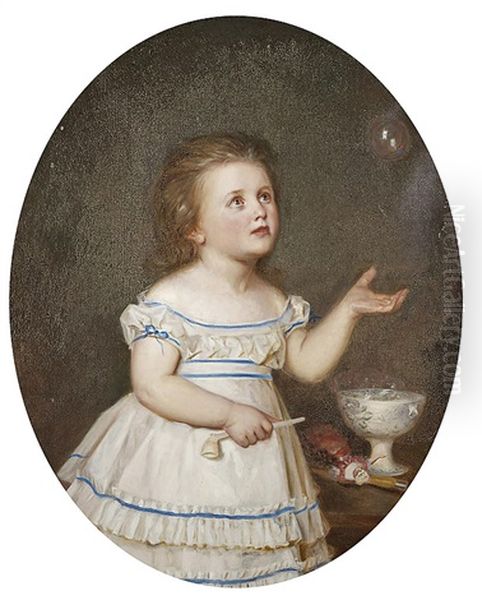 Jenny Amanda Cecilia Costiander (nee Neovius, 1868) Oil Painting by Erik Johan Loefgren