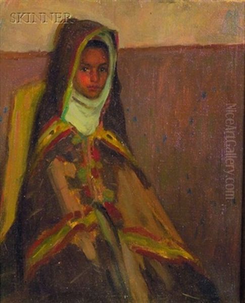 Algerian Child Oil Painting by Robert Henry Logan