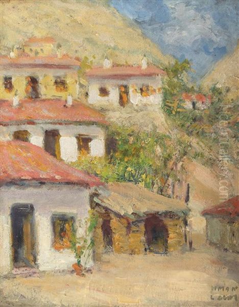 Case La Balcic Oil Painting by Kimon Loghi