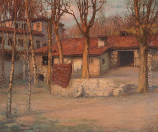 Zi De Toamna La Balcic Oil Painting by Kimon Loghi