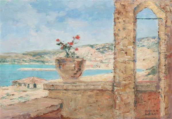 Terrace In Balcic by Kimon Loghi