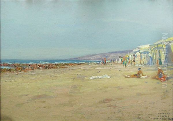 Beach Oil Painting by Kimon Loghi