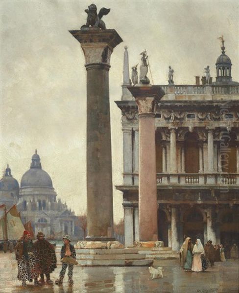 Piazza San Marco, Venice Oil Painting by William Logsdail