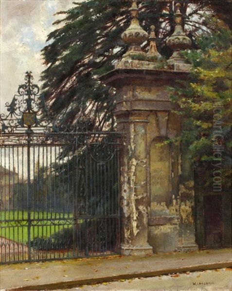 Trinity College Gateway, Oxford Oil Painting by William Logsdail