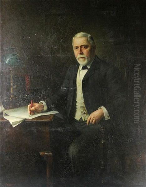 Portrait Of A Gentleman Oil Painting by William Logsdail