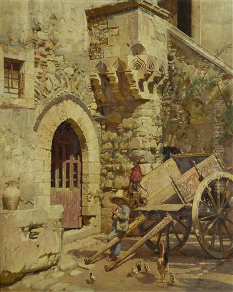 The Young Piper Oil Painting by William Logsdail