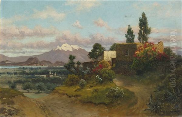 Rancheria De San Rafael Oil Painting by August Loehr