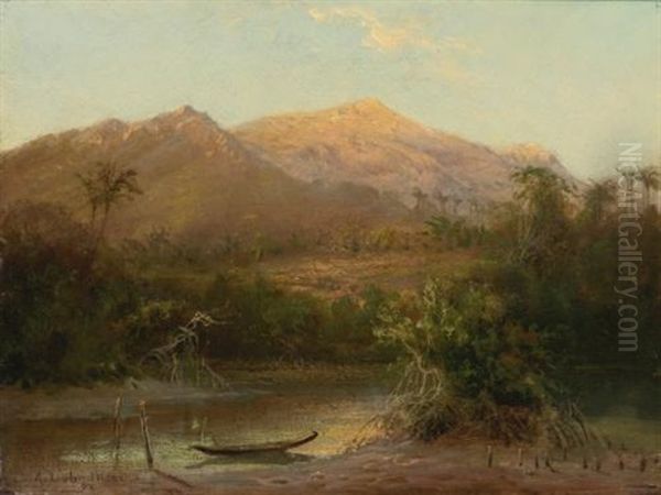 View Of Mexico Oil Painting by August Loehr