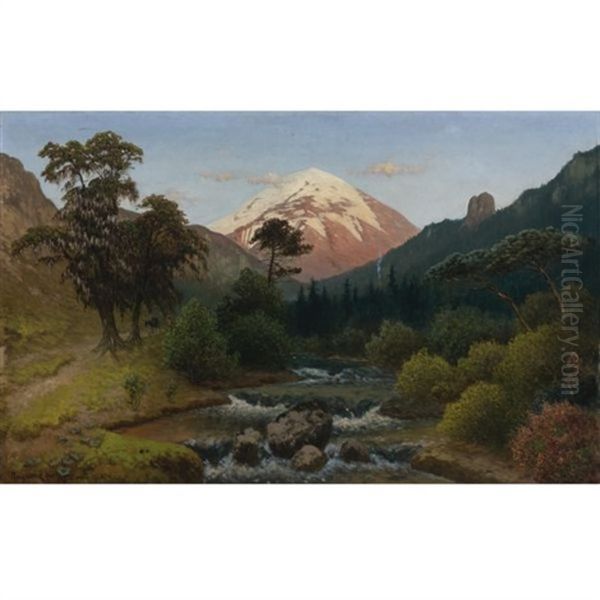 Pico De Orizaba Oil Painting by August Loehr