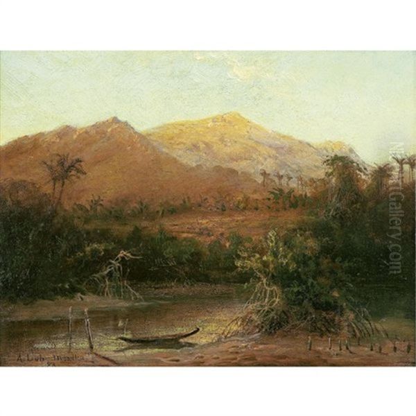 View Of Mexico Oil Painting by August Loehr