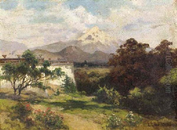 Paisaje Oil Painting by August Loehr