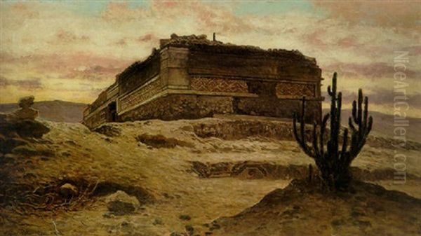 Mitla Oil Painting by August Loehr