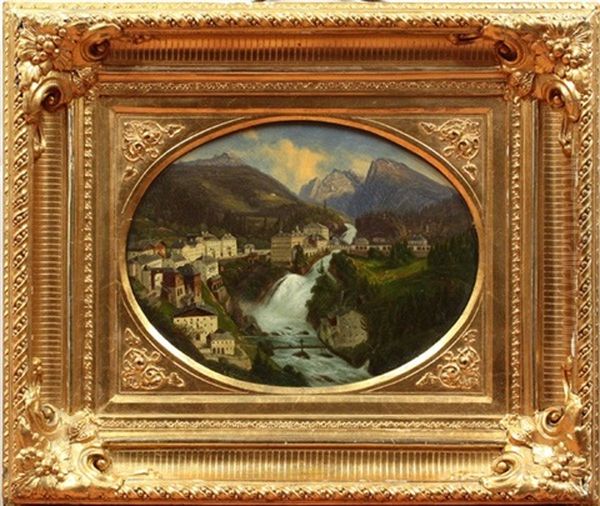 Bad Gaustein Oil Painting by Emil Ludwig Lohr