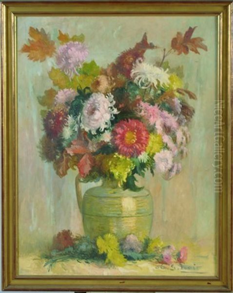 Bouquet De Fleurs Oil Painting by G. Loir