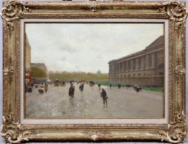 Le Louvre Oil Painting by Luigi Loir