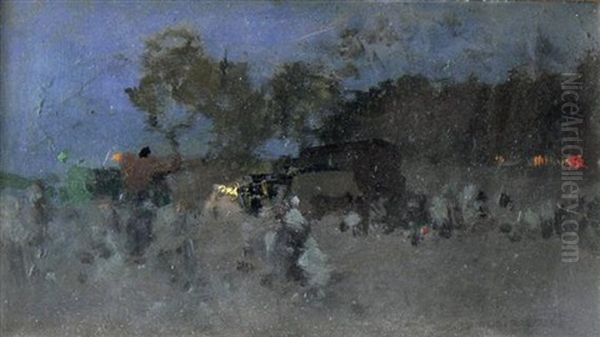 Stadtszene Oil Painting by Luigi Loir