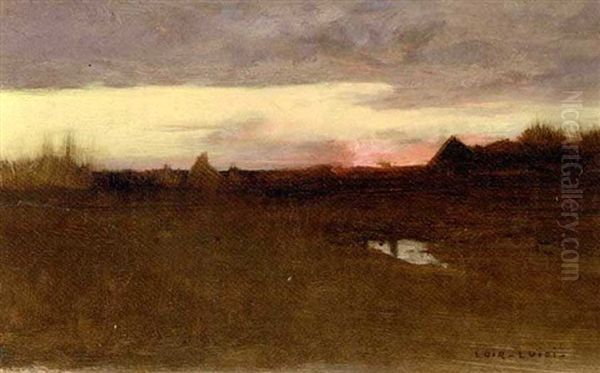 Couche De Soleil Oil Painting by Luigi Loir