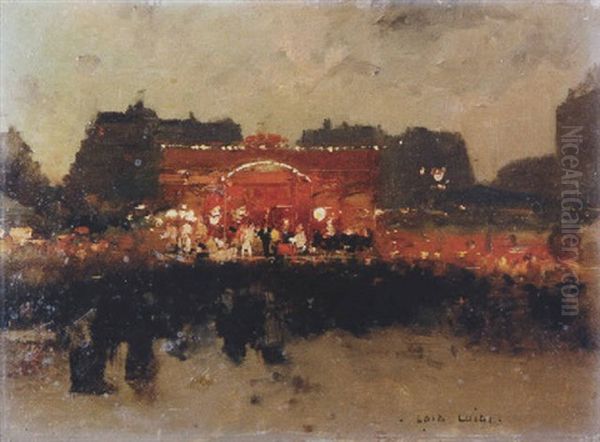 Fete Aux Tuileries Oil Painting by Luigi Loir