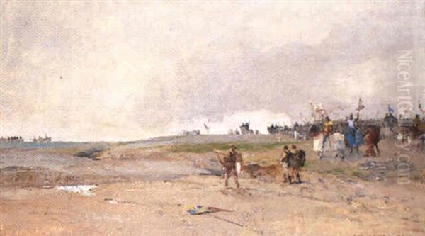 Scene De Bataille Oil Painting by Luigi Loir