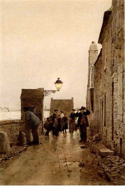 Muraille De Granville Oil Painting by Luigi Loir