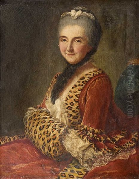 Portrait Presumee De La Comtesse De Blois Oil Painting by Marianne Loir