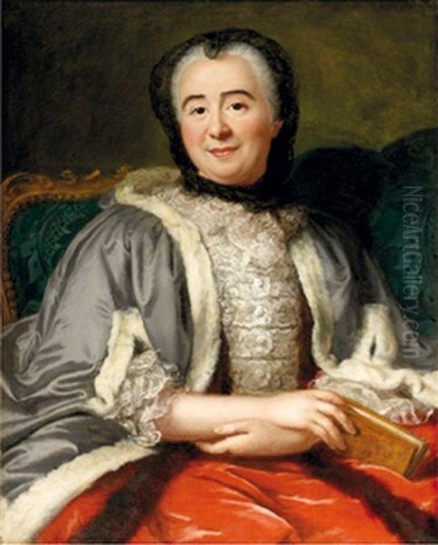 Portrait De Marie Rey, Premiere Duchesse De Fleury Oil Painting by Marianne Loir