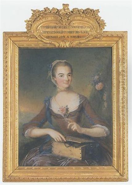 Portrait De Madame De Seran (?) Oil Painting by Marianne Loir