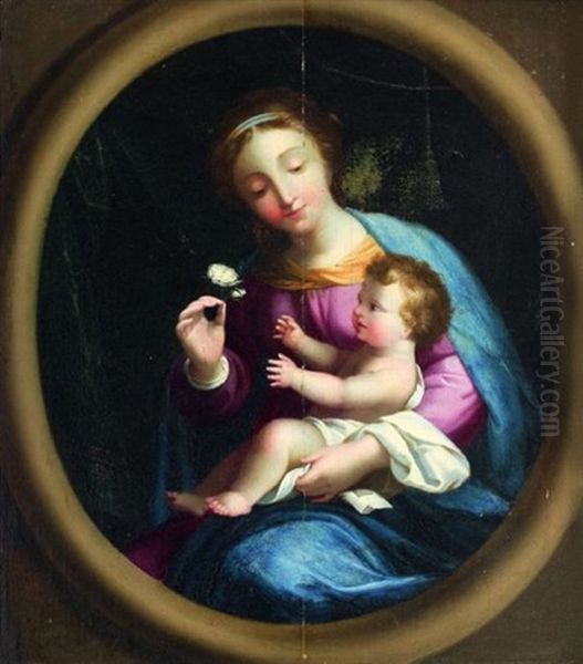 Vierge A L'enfant Oil Painting by Nicolas Pierre Loir