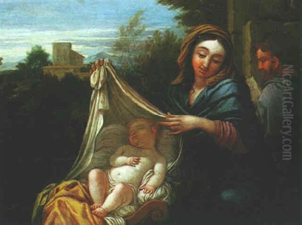 The Holy Family Oil Painting by Nicolas Pierre Loir