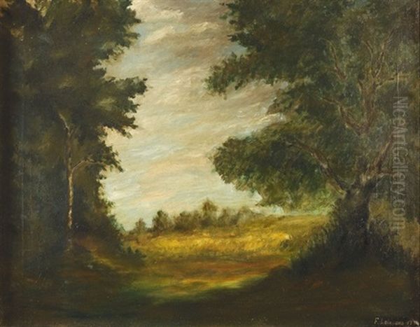 Landschaft Bei Agrigent Oil Painting by Francesco (Luigi) Lojacono