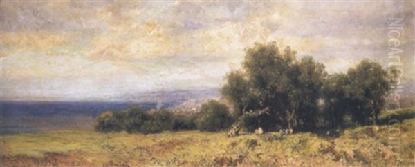 Paesaggio Oil Painting by Francesco (Luigi) Lojacono