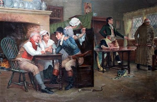 The Story Of The Elopement Oil Painting by John Arthur Lomax