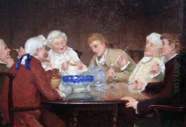 A Bowl Of Bishop Oil Painting by John Arthur Lomax