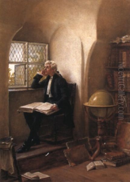 The Young Academic Oil Painting by John Arthur Lomax