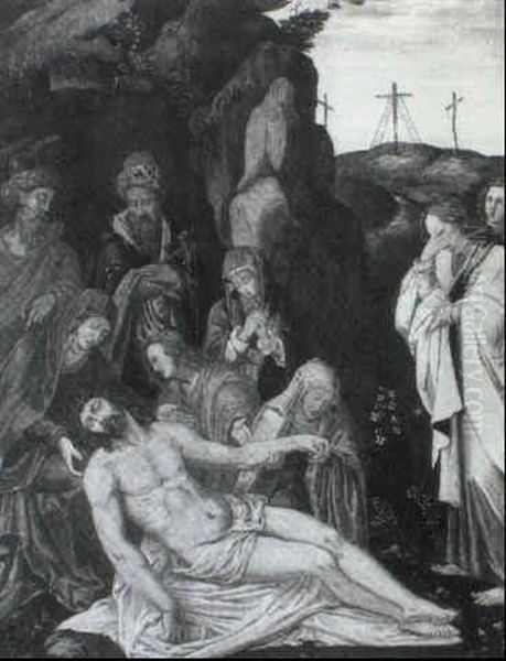 The Lamentation Oil Painting by Lambert Lombard