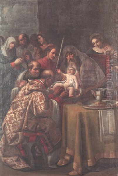 The Circumcision Of Christ Oil Painting by Aurelio Lomi