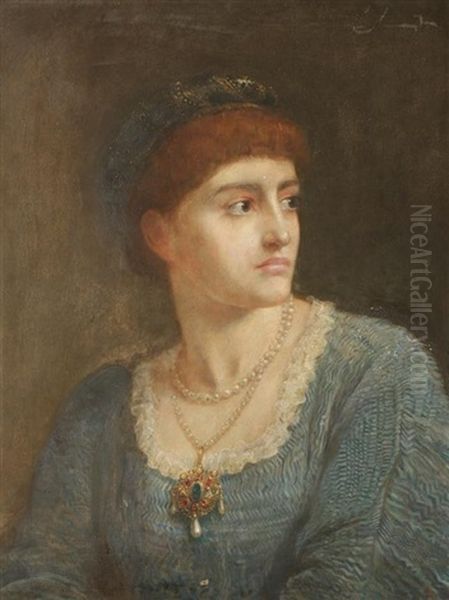 Katherine (the Taming Of The Shrew) Oil Painting by Edwin Long