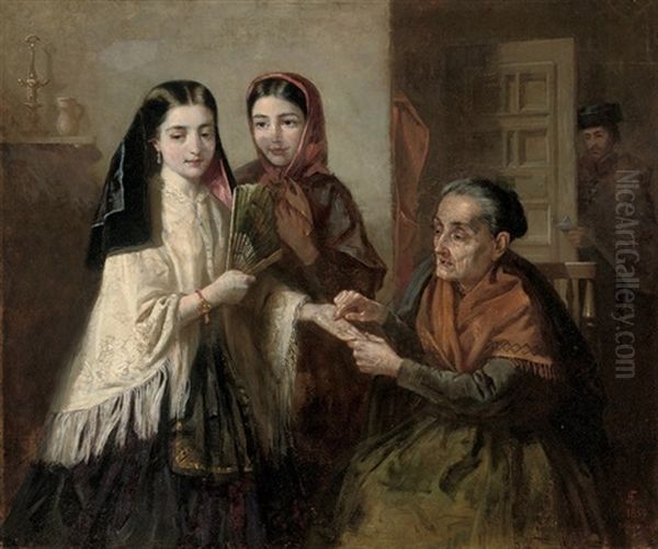 The Fortune Teller Oil Painting by Edwin Long