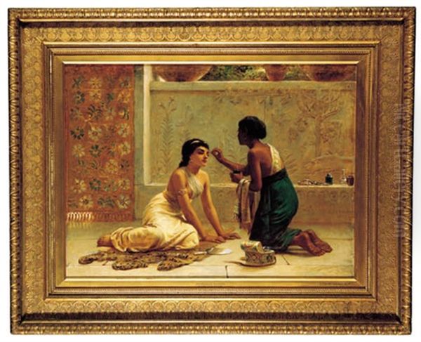 An Ancient Custom Oil Painting by Edwin Long