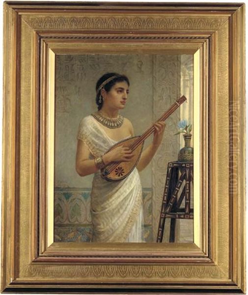 The Mandolin Player Oil Painting by Edwin Long