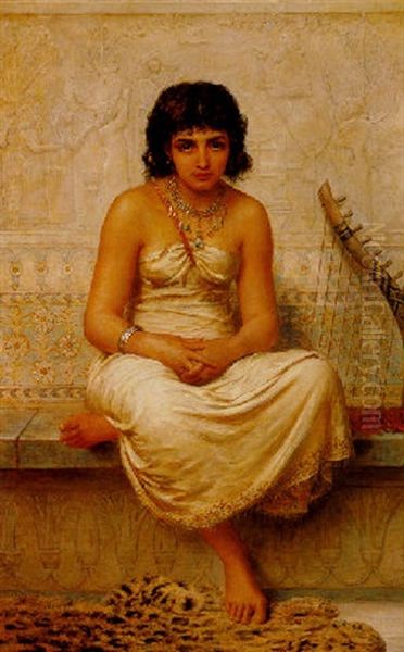 An Assyrian Captive Oil Painting by Edwin Long