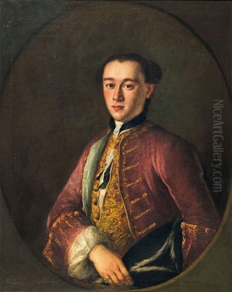 Portrait Of A Young Man Oil Painting by Alessandro Longhi