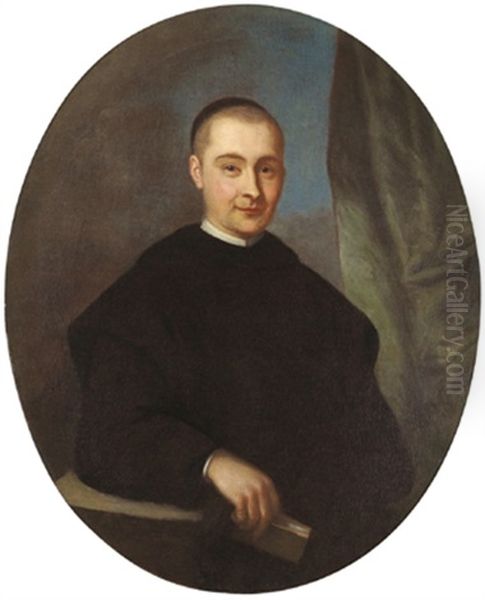 Ritratto Di Giovane Prelato Oil Painting by Alessandro Longhi